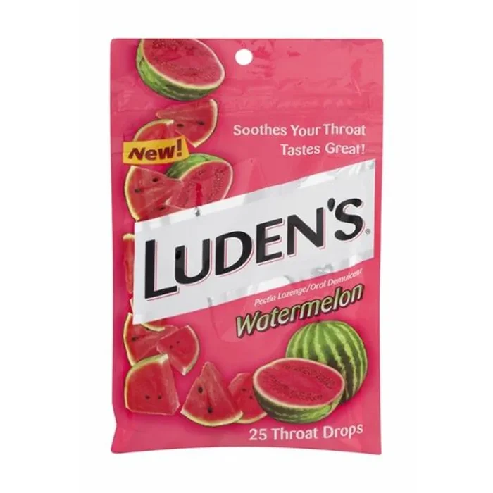 Luden’s Watermelon Throat Drops, 25 ct.