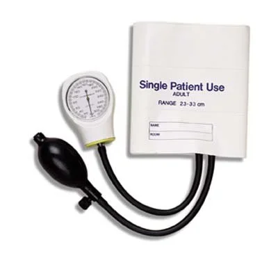 Mabis Healthcare Mabis Aneroid Sphygmomanometer Pocket Style Hand Held 2-Tube Adult Size Arm – 06-148-191