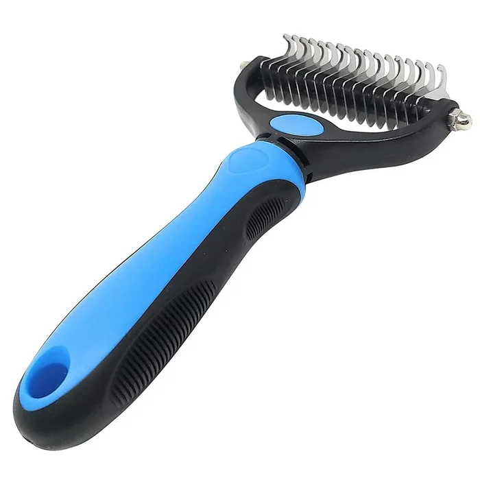 MARS WELLNESS Pet Grooming Brush – Double Sided Shedding and Dematting Tool for Cats and Dogs – Large