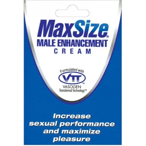 Max Size Cream – 24 Packets Display