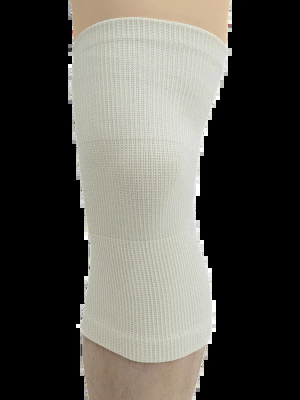 MAXAR Wool/Elastic Knee Brace (Two-Way Stretch, 56% Wool) – White