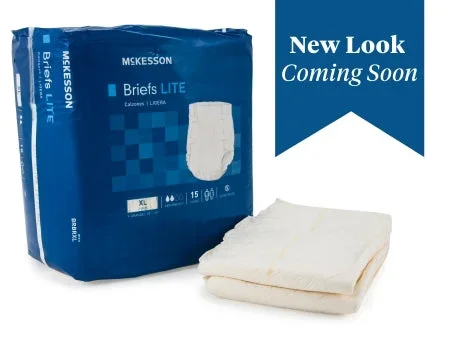 McKesson Adult Incontinent Brief Lite Tab Closure Large Disposable Moderate Absorbency
