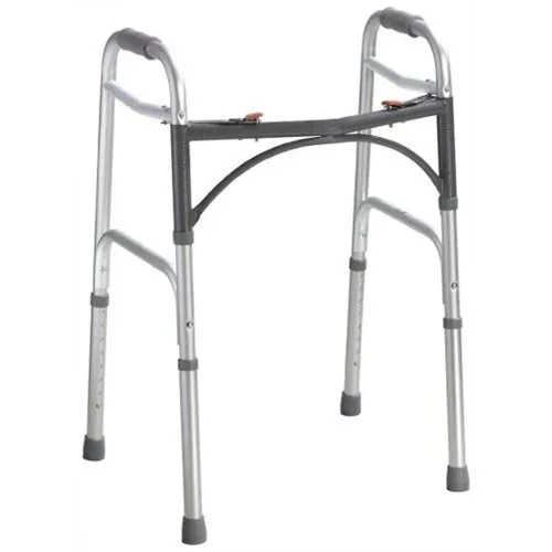 McKesson Aluminum Folding Walker, 32 – 39 Inch Height