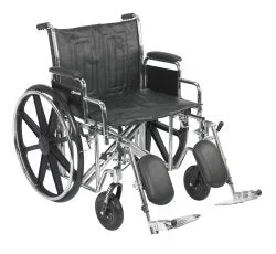 McKesson Bariatric Wheelchair with Swing-Away Elevating Legrest