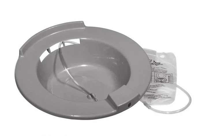 Mckesson Brand McKesson Sitz Bath: Round Graphite Plastic 1 Count