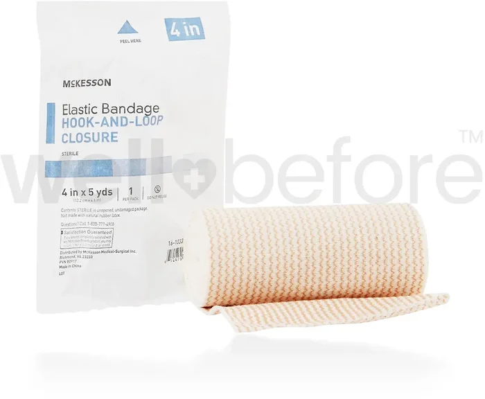 McKesson Elastic Bandage Hook-and-Loop Closure