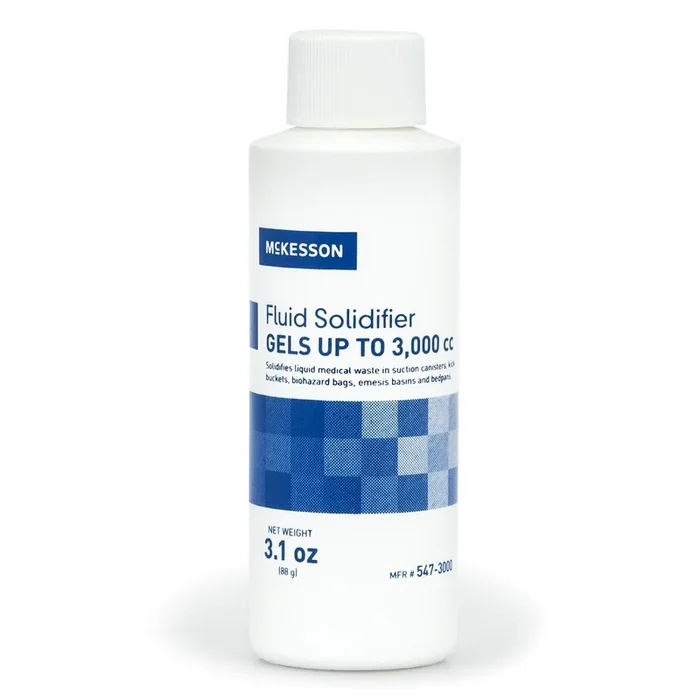 McKesson Fluid Solidifier – Fast, Effective, Gels up to 3,000 cc – Screw Cap Bottle, 3.1 oz