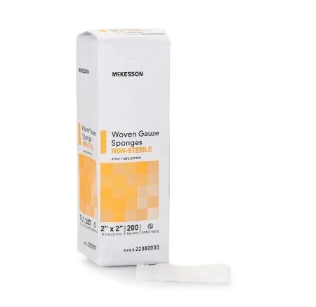 McKesson Gauze Sponge Cotton Square NonSterile