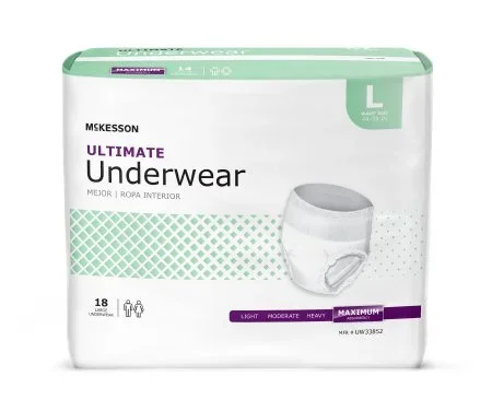 McKesson McKesson Adult Absorbent Underwear Pull On Large Disposable Heavy Absorbency – UW33852