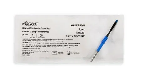 McKesson McKesson Argent Electrosurgical Electrode 2-1/2 Inch Coated Stainless Steel Modified Blade Disposable Sterile – 22-ES59T