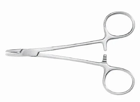 McKesson McKesson Argent Needle Holder 4-3/4 Inch Serrated Jaws Finger Ring Handle – 43-1-826