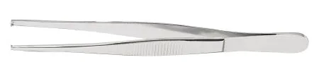 McKesson McKesson Argent Tissue Forceps 5 Inch Surgical Grade Stainless Steel NonSterile NonLocking Thumb Handle 2 X 2 Teeth – 43-1-757