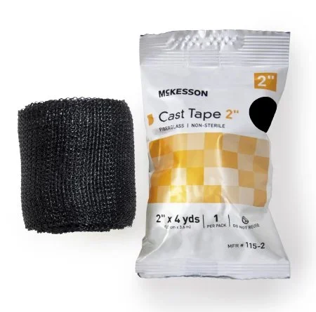 McKesson McKesson Cast Tape 2 Inch X 12 Foot Fiberglass Black – 115-2A