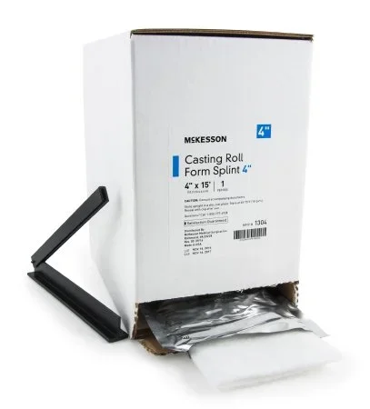 McKesson McKesson Casting Roll Form Splints 4 Inch X 15 Foot Fiberglass White – 1304