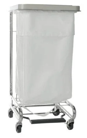 McKesson McKesson Hamper Stand Biohazardous Waste Rectangular Opening Foot Pedal Self-Closing Lid – 03-159700