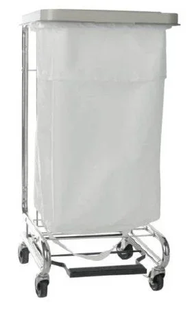 McKesson McKesson Hamper Stand Soiled Linen Rectangular Opening 30-33 gal Foot Pedal Self-Closing Lid – 03-159100