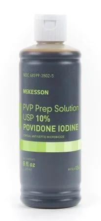 McKesson McKesson Prep Solution 8 oz. Flip-Top Bottle 10% Povidone-Iodine – 34