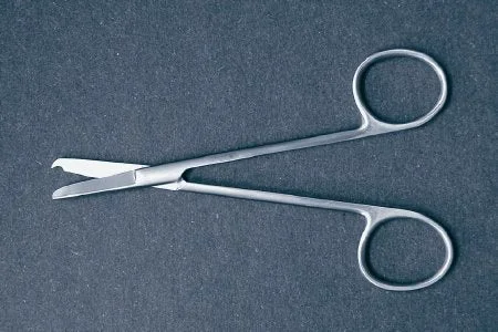 McKesson McKesson Suture Scissors Littauer 4-1/2 Inch Office Grade Stainless Steel NonSterile Finger Ring Handle Straight Blunt/Blunt – 43-2-352