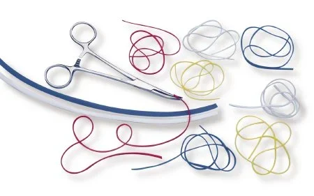 McKesson McKesson Vessel Loop Mini Red Silicone Radiopaque Sterile 0.03 X 16 Inch – 19-11001