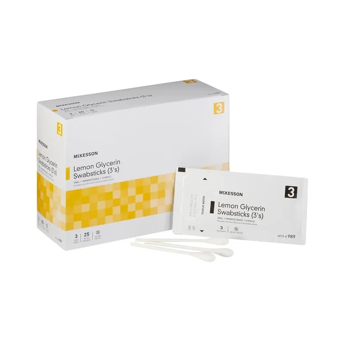 McKesson Oral Swabstick Lemon Glycerin