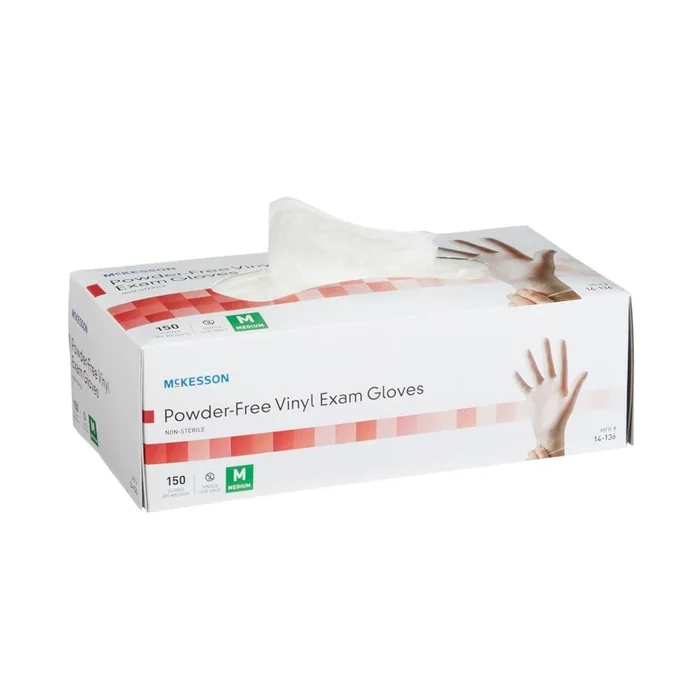 McKesson Powder-Free Vinyl Exam Gloves