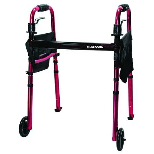 Mckesson Travel Walker Adjustable Height Aluminum Frame