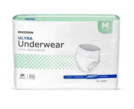 McKesson Ultra Unisex Disposable Absorbent Underwear White
