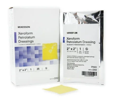 McKesson Xeroform Petrolatum Dressing Gauze Bismuth Tribromophenate Sterile