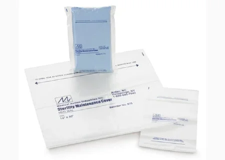Medegen Medical Products LLC Sterility Maintenance Cover 12 X 20 Inch, 2.25 mil, Clear / Blue, LLDPE Film, Flat Pack, Heat Seal Adhesive Strip – 825