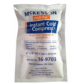 Medi-Pak Instant Hot Compress, 6 Inch X 9 Inch (15.25 cm X 22.5 cm) by McKesson