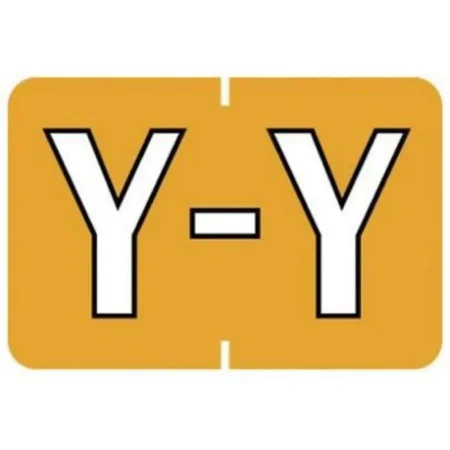 Medical Arts Press Pre-Printed Label Barkley Chart Tab Y Y Yellow 27 X 1-1/2 Inch – 901-34143