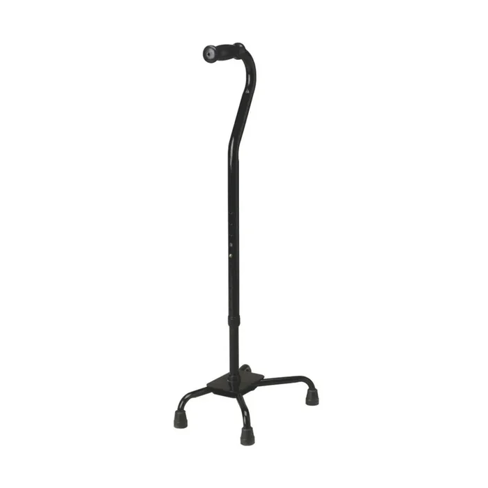 Medline Bariatric Quad Cane – Height Adjustable – 500 lb Capacity