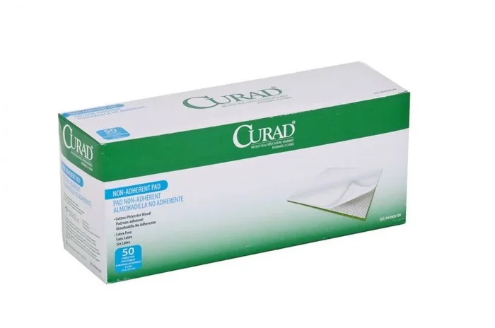 Medline CURAD Sterile Non-Adherent Pad: 3″ x 8″, 50 Count