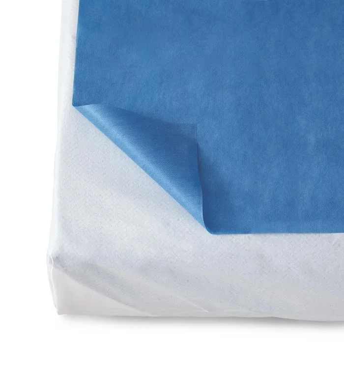 Medline Disposable SMS Flat Bed Sheets – Dark Blue 40″ x 84″