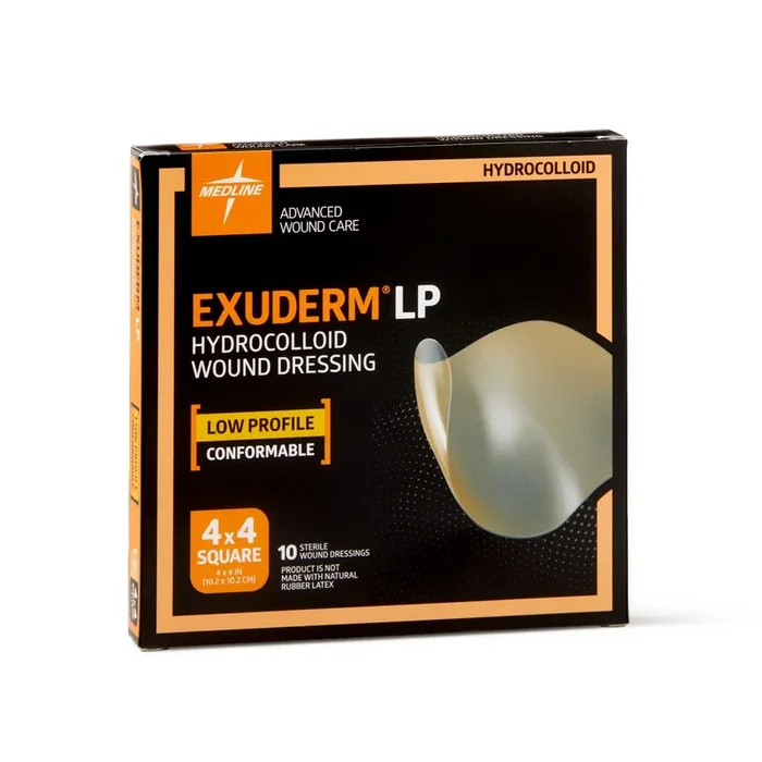 Medline Exuderm LP Low Profile Hydrocolloid Wound Dressings