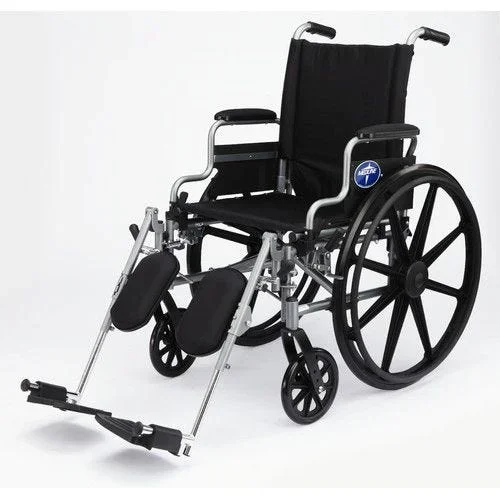 Medline K4 Basic 18″ Lightweight Wheelchair, Swing back Desk Length Arms, Elevating Legrests
