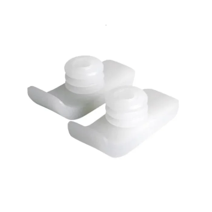 Medline Plastic Walker Ski Glides – White – 1 Pair