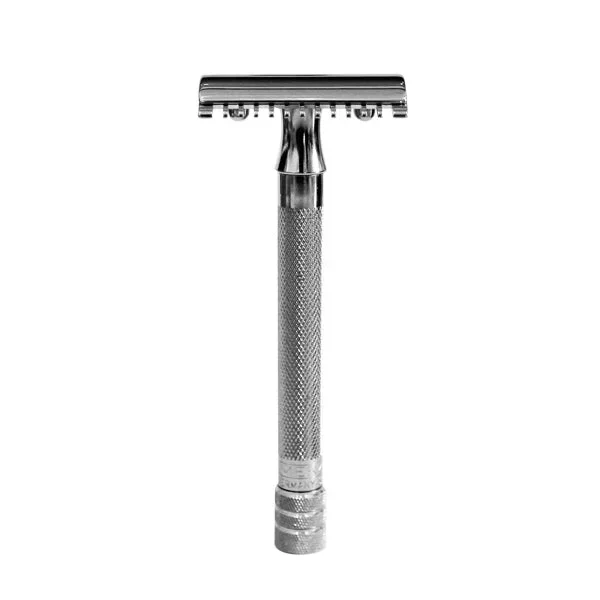 Merkur 25C Chrome Long Thin Handle OPEN Comb Safety Razor #10069871