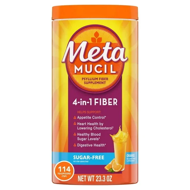 Metamucil Orange Smooth Texture Sugar Free 23.4Oz