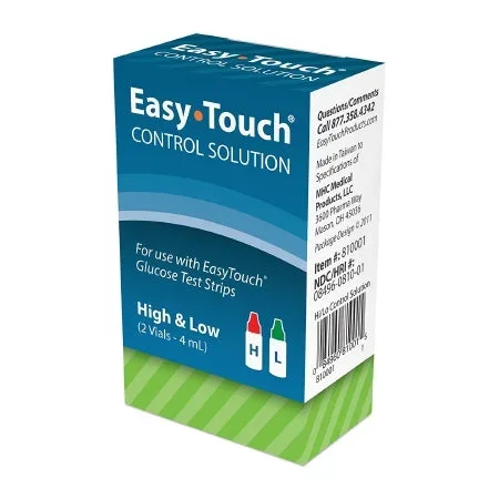 MHC Medical SOLUTION, CONTROL BLD GLUCOSEOSE HI/LO EASYTOUCH (2/BX) – 810001