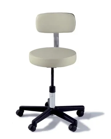 Midmark Ritter 271 Value Series Exam Stool Backrest Manual Height Adjustment 5 Casters Shadow Gray – 271-001-232