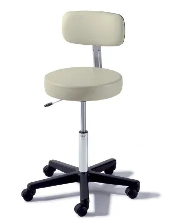 Midmark Ritter 273 Value Series Exam Stool Backrest Pneumatic Height Adjustment / Hand Operated 5 Casters Chocolate Brown – 273-001-999