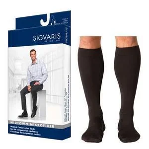 Midtown Microfiber Calf, 30-40, Medium, Long, Closed, Black