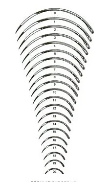 Miltex Integra Miltex Suture Needle 3/8 Circle Reverse Cutting Needle Regular Surgeon’s Type Size 6 Needle – S140-6