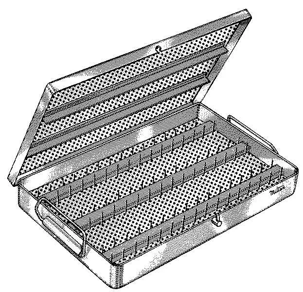 Miltex Micro Instruments Sterilizing Case 1-1/4 X 8-1/2 X 8 Inch – 3-550