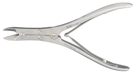 Miltex Miltex Bone Splitting Forceps Ruskin-Kleinert-Kutz 5-3/4 Inch OR Grade Stainless Steel (German) NonSterile NonLocking Plier Handle w/Spring Curved Sharp – 21-627