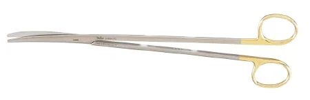 Miltex Miltex Carb-N-Sert Dissecting Scissors Metzenbaum 10 Inch Length OR Grade Stainless Steel (German) / Tungsten Carbide NonSterile Finger Ring Handle Curved Blade Blunt/Blunt – 5-189A-TC