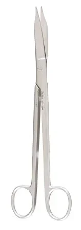 Miltex Miltex Cartilage Scissors Martin 8 Inch Length Surgical Grade Stainless Steel NonSterile Finger Ring Handle Curved Blade Blunt/Blunt – 27-1000