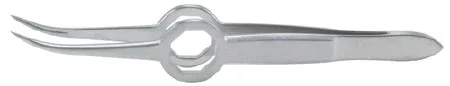 Miltex Miltex Foreign Body Forceps Schaaf 3-3/4 Inch OR Grade Stainless Steel (German) NonSterile NonLocking Thumb Handle Straight Serrated Tip – 18-978