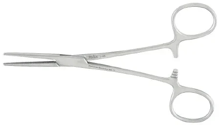 Miltex Miltex Hemostatic Forceps Crile 6-1/4 Inch OR Grade Stainless Steel (German) NonSterile Ratchet Lock Finger Ring Handle Straight Serrated Tip – 16984
